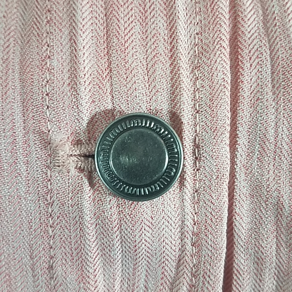 Christopher & Banks Red Wash Button Front Tie Waist Vest - Picture 3 of 8